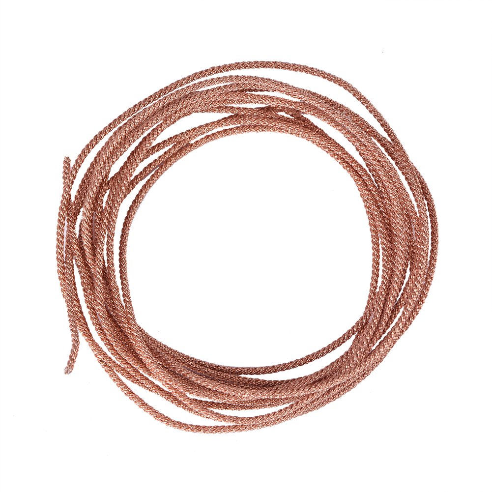 Zerone Speaker Wire Leads Subwoofer Lead Wire Cable Repair 12 strands Braided Pure Copper Wire (2 meters)