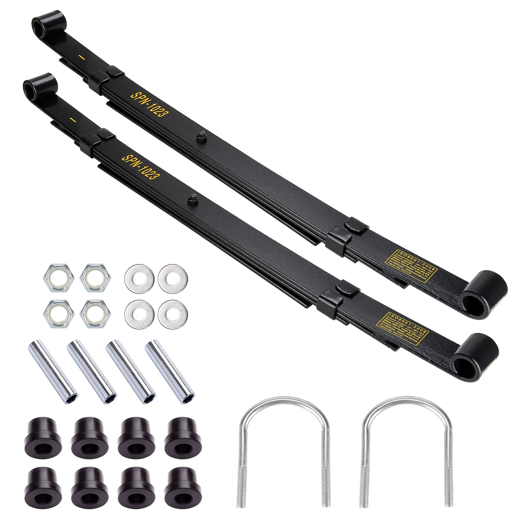 Photo 1 of 10L0L Golf Cart Rear Spring Kit for Club Car Precedent 2004-up, Heavy Duty 4 Leafs (Layers), Replace OEM# 102509301, 102513001