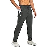 G Gradual Men's Sweatpants with Zipper Pockets Tapered Joggers for Men Athletic Pants for Workout, Jogging, Running