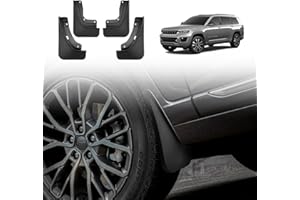 Muslogy for 2021-2024 2025 Grand Cherokee L 3Row Seat Mud Flaps Fender Mud Guard Front & Rear 4PCS Set No Drilling Required Compatible with Jeep Grand Cherokee L 2025 2024-2021 GCL Accessories