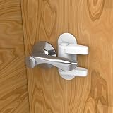 RAV3 Door Handle Locks Child Proof Pack of 2 White Heavy Duty 3M Adhesive view 2
