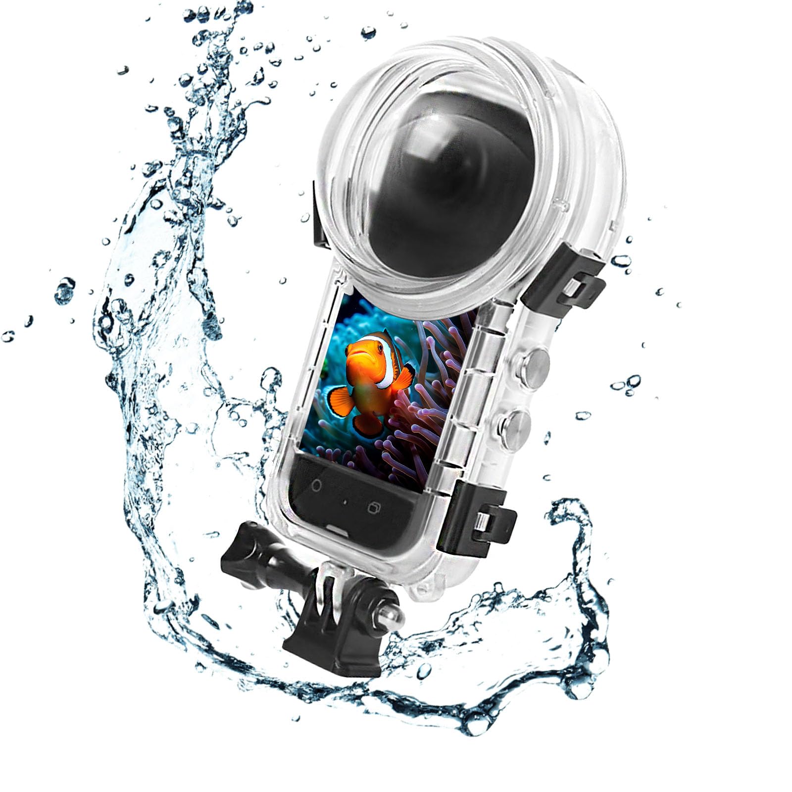 Protect Dive Case for Inste 360 X4 Sport Camera Underwater Camera Waterproof Case MODJUEGO Panoramic Camera Sealed Diving Case Waterproof Up to 50m
