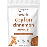 Micro Ingredients Organic Ceylon Cinnamon Powder, 8 oz | Sri Lanka Source | True Cinnamon for Spice &amp; Seasoning | Great for Baking, Cooking, &amp; Drinks | Additive Free, Non-GMO
