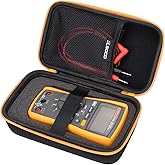 RLSOCO Carrying Case for Fluke 15B+/17B+/117/107/115/116/101/179/106/113/177/114/178/233 Digital Multimeter and more | Compact Design with YKK Zipper & Scratch Protection - Yellow Zip (With DIY Foam)