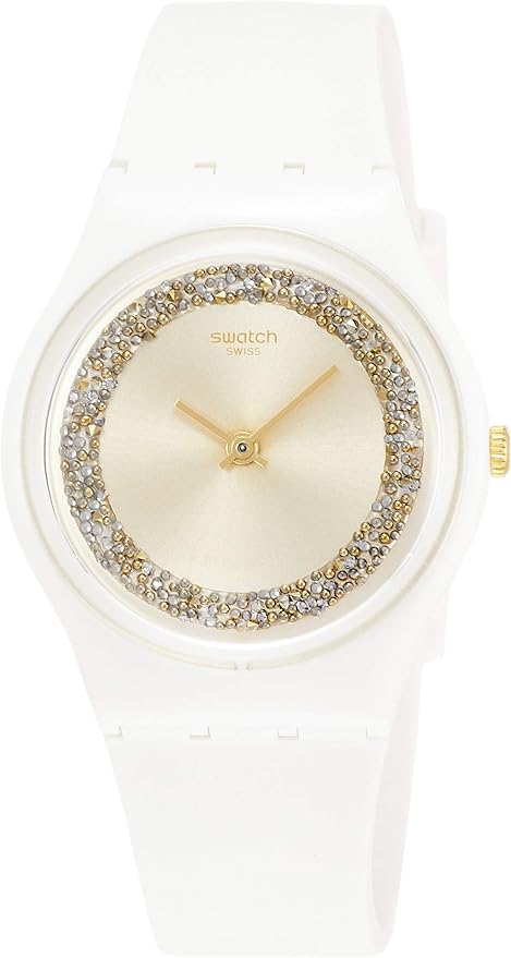 Swatch Reloj Analógico para Hombre de Cuarzo con Correa en Silicona GW199