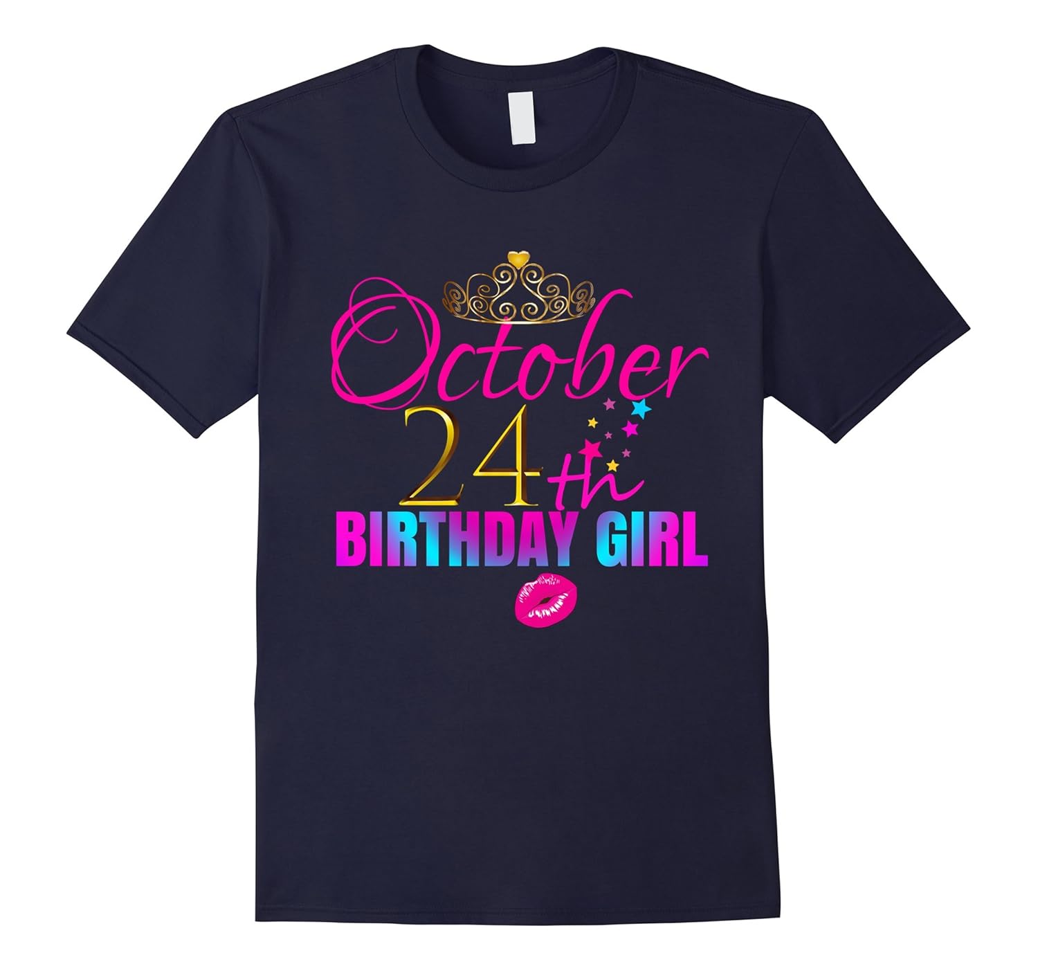 GIRLY CUTE OCTOBER 24th Birthday Girl Shirt Women Gift Rose Rosetshirt