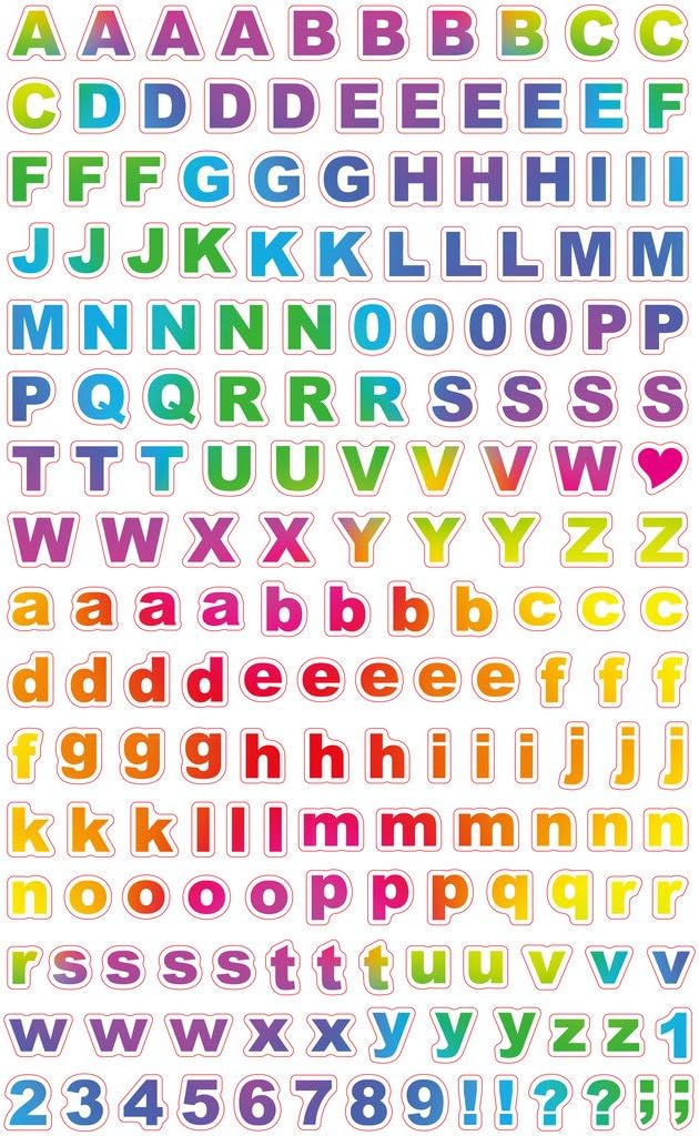 Polaroid Scrapbook Accessories, Clear, Letters + Numbers - Image 3