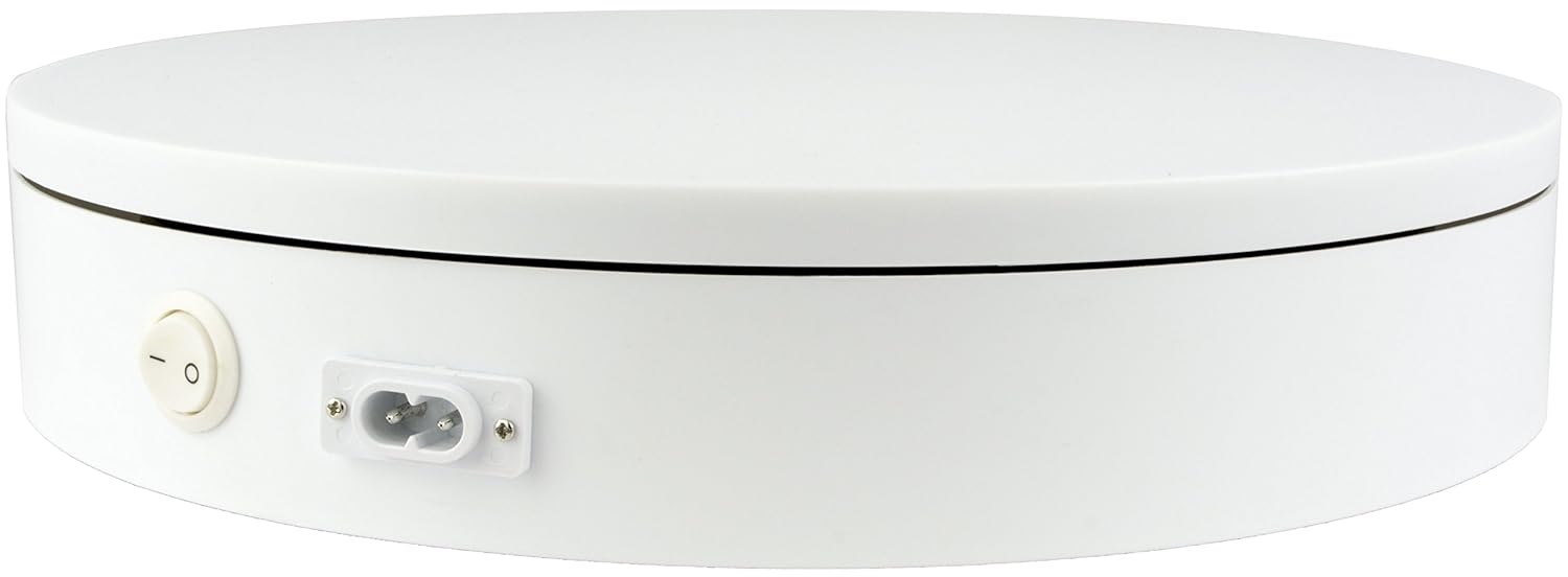 PrimeSpin Professional 360 Degree Electric Rotating Turntable for Photography, 12" Diameter