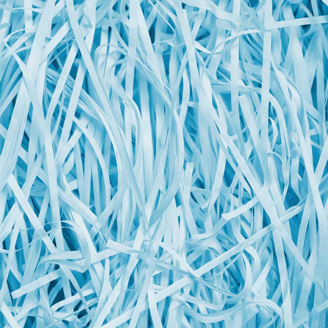Emartbuy 100 Grams Shredded Paper, Ideal for Gift Decoration, Hamper Filling and Gift Packaging - Light Blue