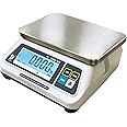 VisionTechShop DSW-100 Portion Scale with Single LCD Display, Stainless Steel Platter, 30lb Capacity, 0.01lb Readability, Lb/Oz/Kg/g Switchable, Low Profile Design, NTEP Legal for Trade COC #22-007