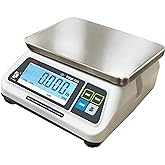 VisionTechShop DSW-100 Portion Food Scale with Single LCD Display, Stainless Steel Platter, 30lb Capacity, 0.01lb Readability, Lb/Oz/Kg/g Switchable, NTEP COC #22-007, NSF Certified