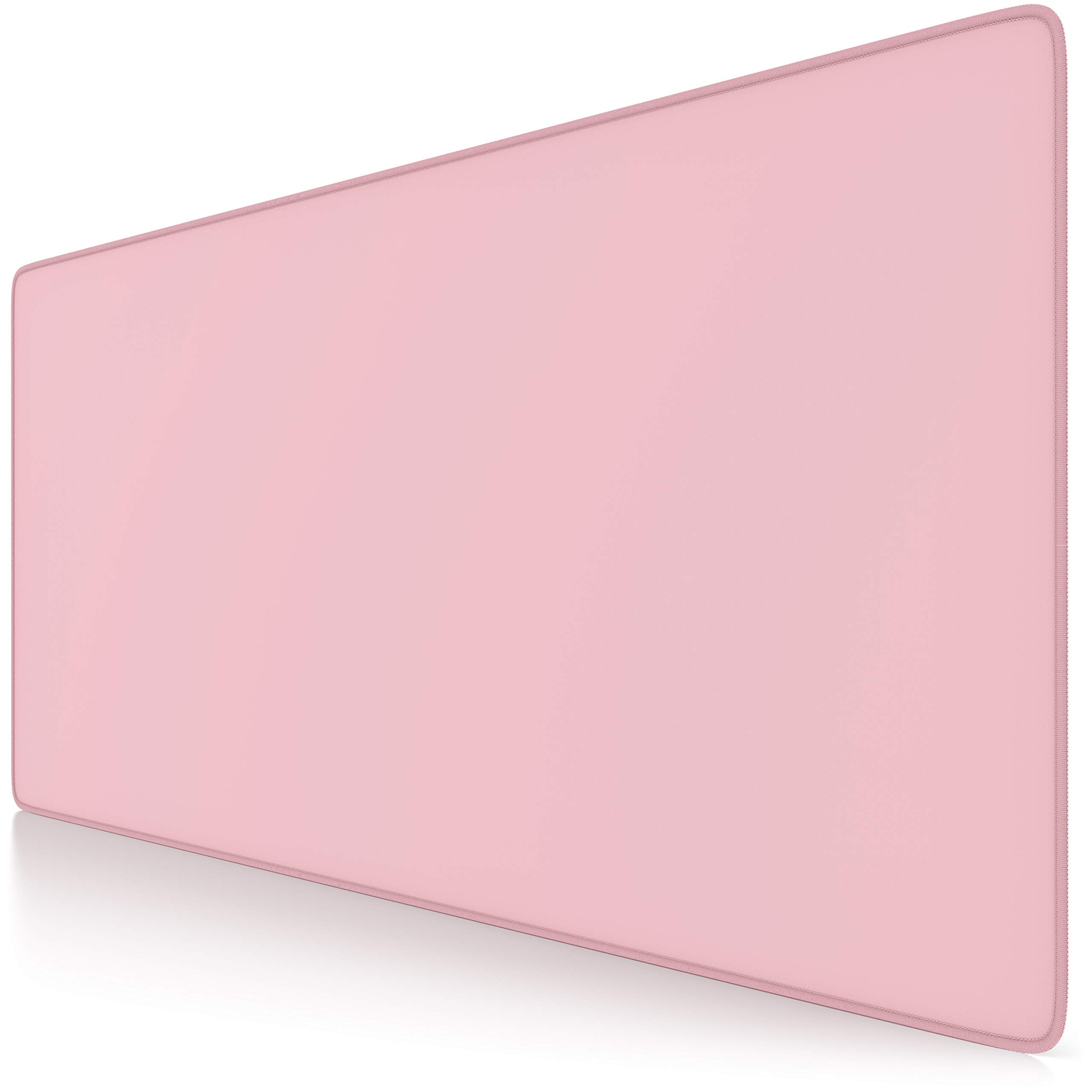 TITANWOLF - XXL Speed Gaming Mouse Pad Mouse Mat - Extra Large 900 x 400 x 3mm - Water-Resistant Mousepad with Non-Slip Rubber Base - Smooth Cloth Surface - BABY PINK