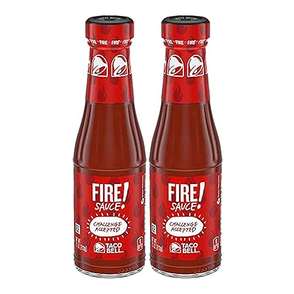 Taco Bell Fire Sauce 7 5oz Bottles Pack Of 2 By Taco Bell Kraft Foods Amazon De Grocery