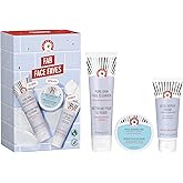 First Aid Beauty Face Faves Kit - Skin Care Gift Set with Facial Cleanser, Exfoliating Face Pads & Ultra Repair Cream - Travel Friendly Skincare Set