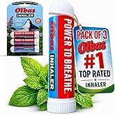 Olbas Inhaler Aromatherapy, Essential Oil Inhaler with Natural Oils, 0.01oz | 3 Pack, Pocket Sized Nasal Inhaler Stick for Clear Breathing and Sinus Relief.