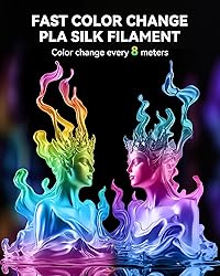 SUNLU 3D Printer Filament Bundle, PLA Silk Rainbow