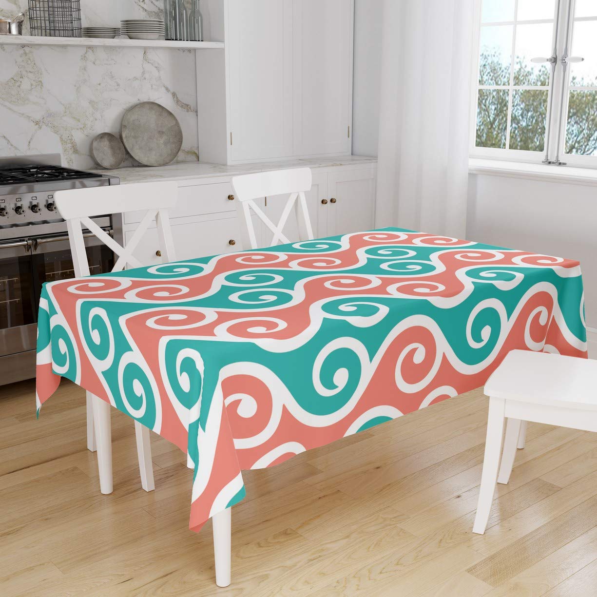 Bonamaison Kitchen Decoration, Tablecloth, 140cm x 160cm - Designed and Manufactured in Turkey