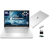 HP 14&rdquo; Laptop Ultra-Portable Computer 2026 Student Business, MS Office, Copilot AI, Intel 4-Core CPU, 4GB RAM, 628GB Storage (128GB UFS+500GB Ext), Long Battery, MaxsolAccessory, Win 11 Pro, Silver