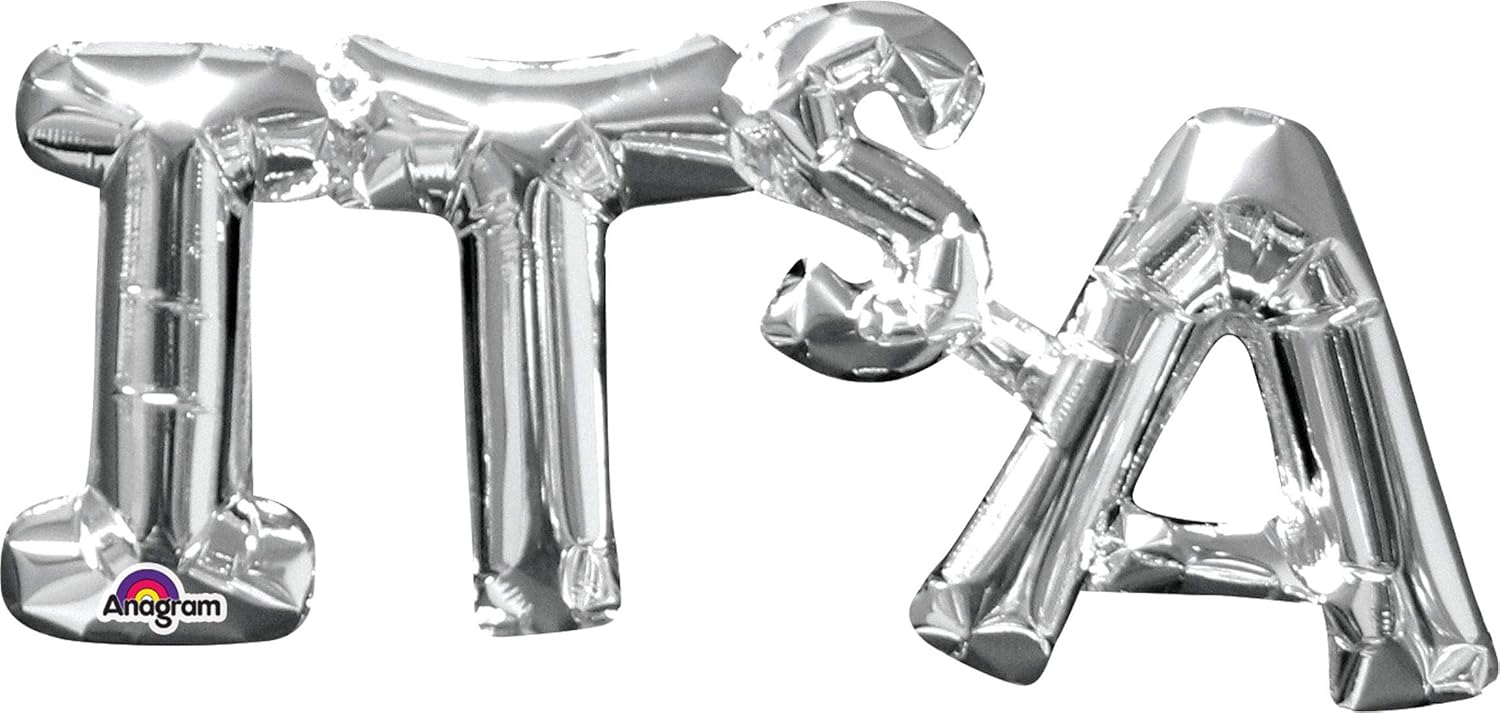 It's A Phrase Silver Supershape Foil Balloons S55, 16"