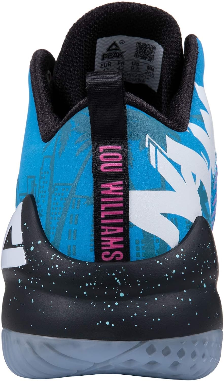  | PEAK High Top Mens Basketball Shoes Lou Williams Streetball Master Breathable Non Slip Outdoor Sneakers Cushioning Workout Shoes for Fitness | Basketball