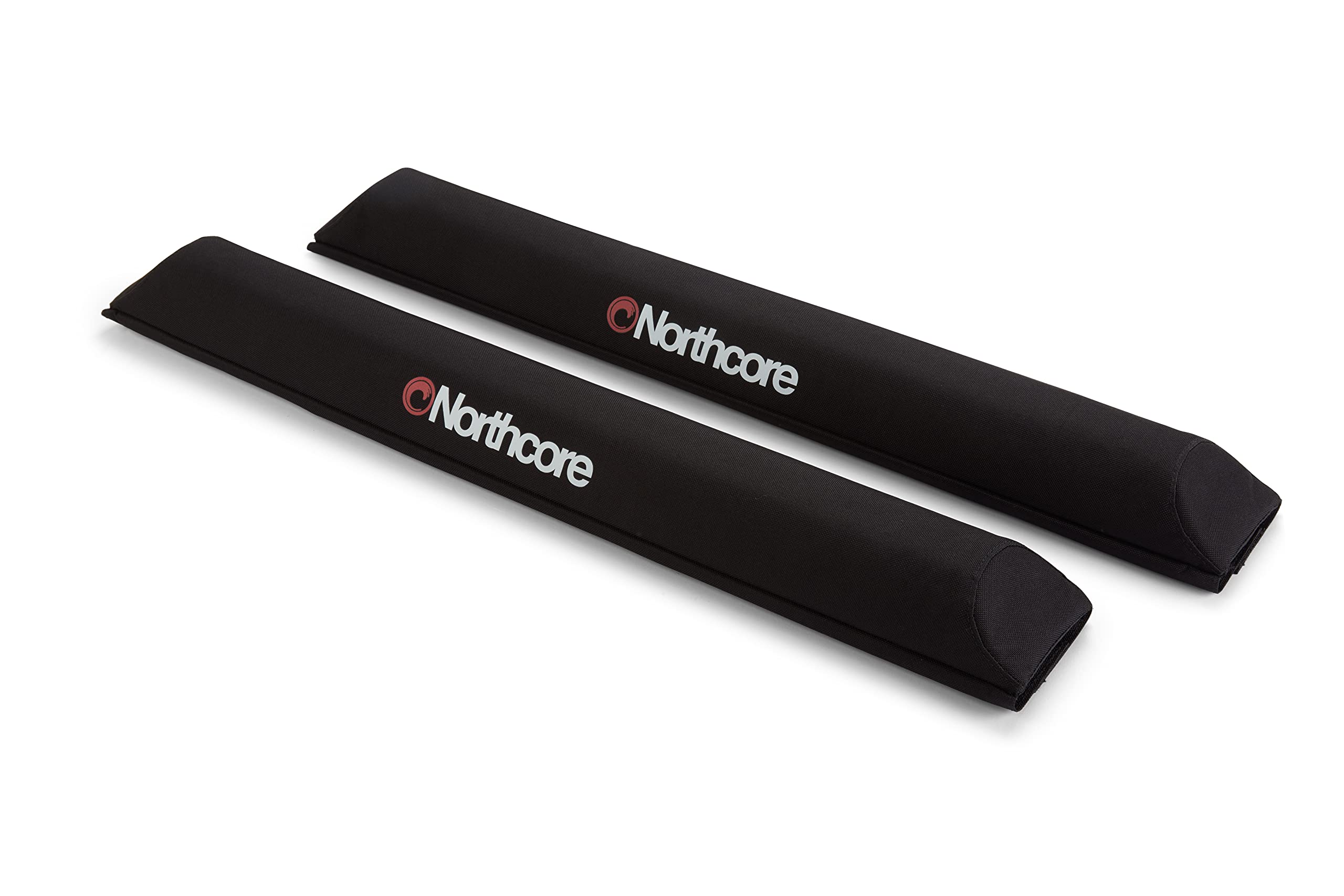 Northcore Surfing and Watersports Accessories - Aerodynamic Roof Rack Wide Load 72cm Pads - Black - Waterproof Sprayproof