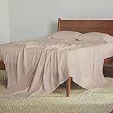 Bedgear Hyper-Cotton Bed Sheet Set – Breathable, Cooling, Quick-Drying, Soft Bedding – Fitted Sheet Flat Sheet Pillowcases – 60% Rayon from Bamboo, 40% Cotton Blend Bed Sheets, Queen, Medium Beige