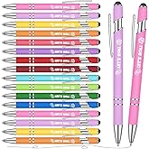 Chiisong 36 Pcs Bunco Gifts for Women Bunco Let's Roll Ballpoint Pens with Screens Touch Stylus Tips Funny Fine Point Smooth Writing Pens for Dice Game Players Casino Party Favors(Multicolor)
