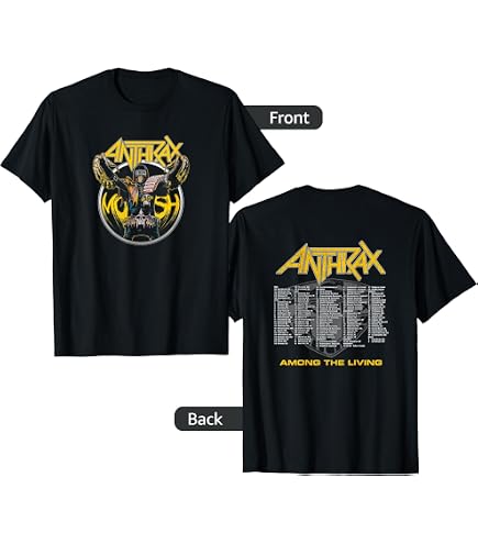 Amazon.com: Anthrax Persistence of Time 30th Anniversary T-Shirt