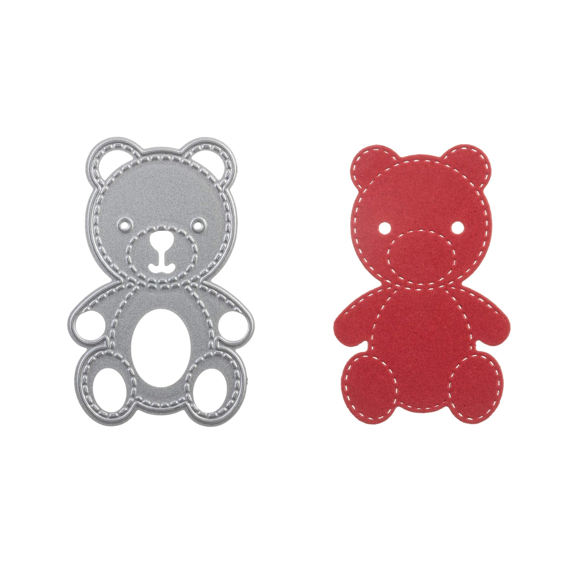 Stanzenshop.de Stanzenshop Cutting stencil teddy bear, teddy, cuddly toy, cutting dies, stencils, scrapbooking, card making, DIY, embossing stencils, paper cards, cutting dies