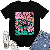 Rwabing Teacher Shirts for Women Teacher Life T-Shirt Teach Love Inspire Tee Tops