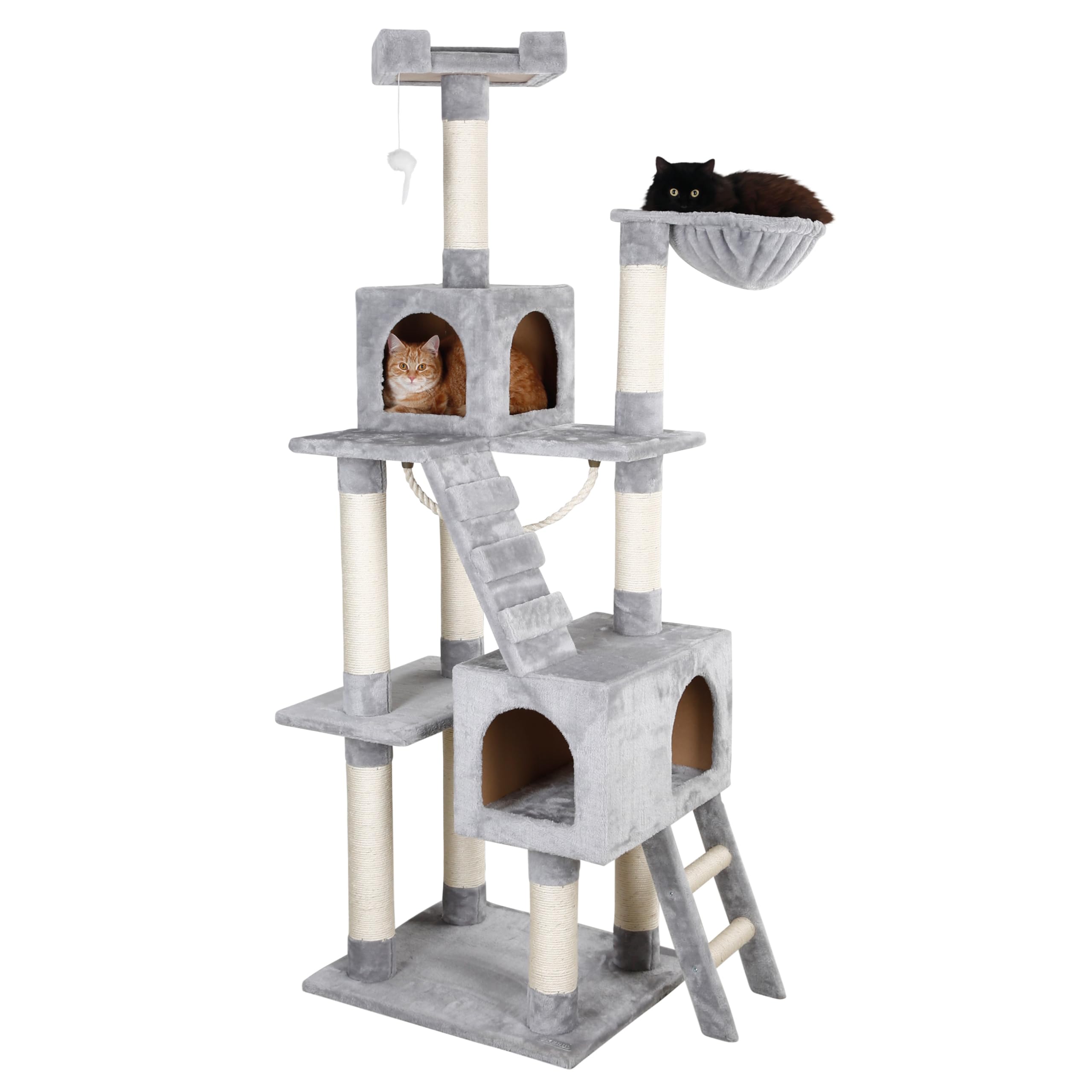 Kerbl Cat Tree Square, grau, 59x50x178cm, 81566