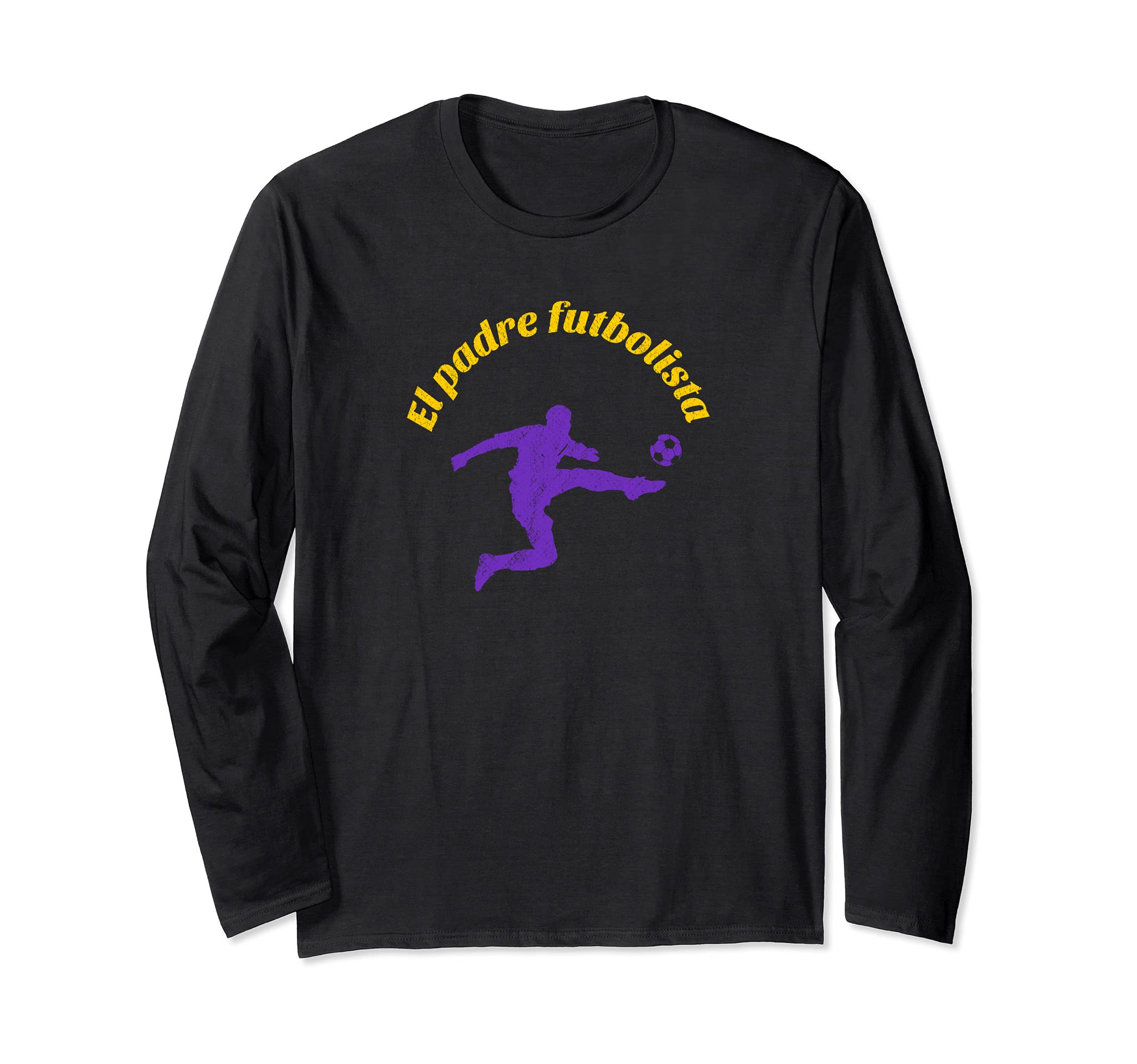 El Padre Futbolista Football Dad Long Sleeve T-Shirt