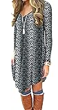 DEARCASE T-Shirt Dress for Women Long Sleeve