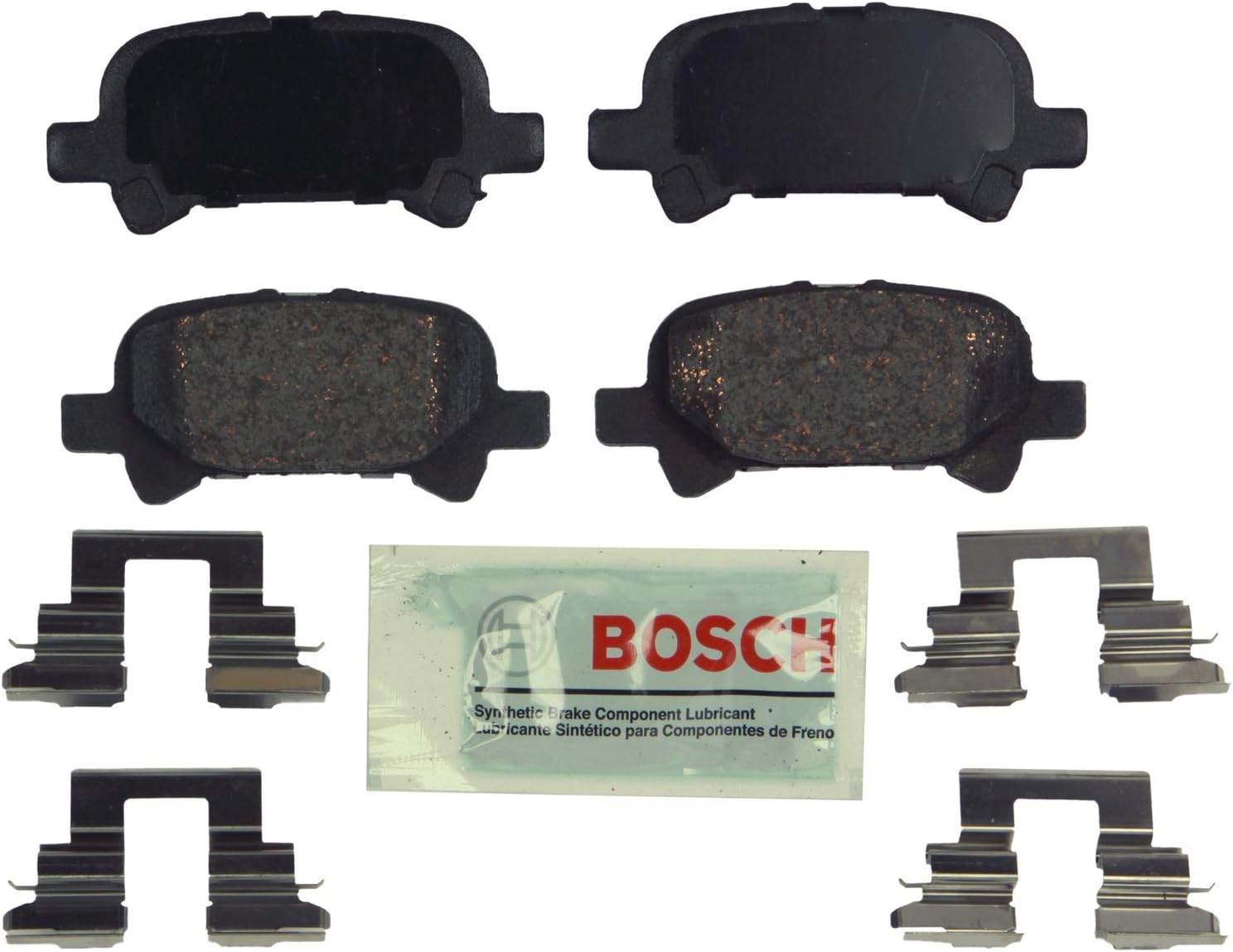 Amazon Com Bosch Be828h Blue Disc Brake Pad Set With Hardware For