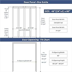 BARNER HOME Bi-Fold Doors, Half Tempered Glass