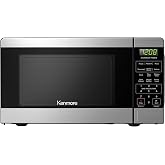 Kenmore Countertop Microwave, 6 Auto-Preset Menus, Child Lock, Defrost &amp; Express Cooking Features, 900 Watt, .9 Cu Ft, Stainless Steel
