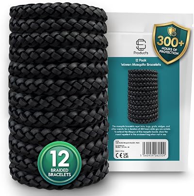 SC Products Mosquito Repellent Bracelet 12 Pack DEET Free 300 Hours