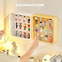 Clear Display Case for Figures,Wall-Mounted Doll