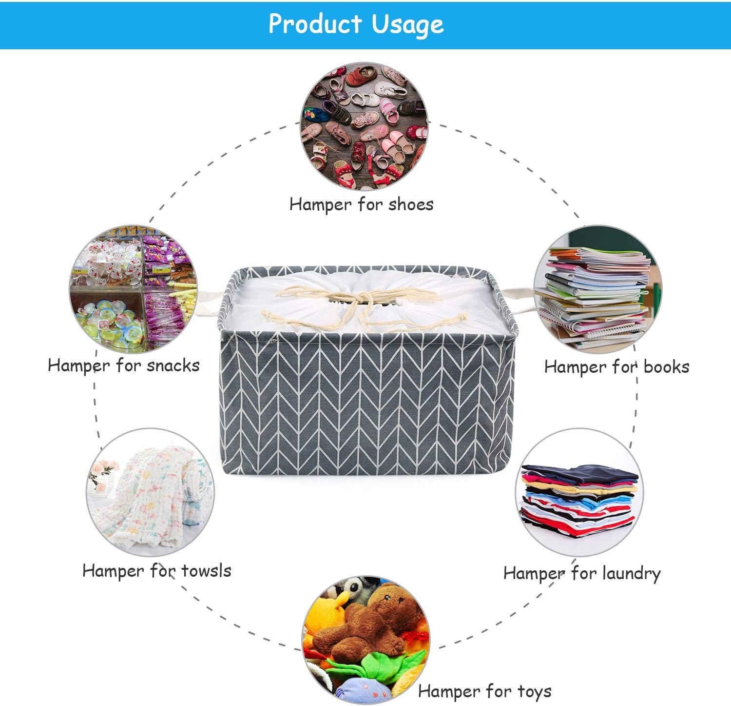 TonStyle Fabric Storage Basket - Image 5