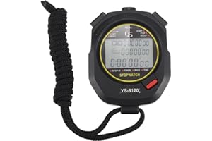 PATIKIL Professional Stopwatch Timer, 120 Lap Memory, 0.01 Second Timing Sport Stopwatch Timer Alarm Clock Digital Stop Watch