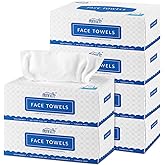 HOMEXCEL Face Towels, Disposable Face Towelette, Biodegradable Makeup Remover Dry Wipes, Super Soft Clean Facial Towels Wash Cloth for Sensitive Skin,600 Count