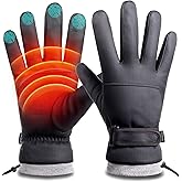 FURTALK Winter Gloves for Men Women Adjustable Wrist Windproof Water-Resistant Cold Weather Full Touchscreen Ski Snow Fleece Lined