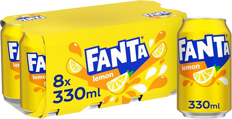 Fanta Lemon 8 x 330ml Official Beetle juice Packaging may vary