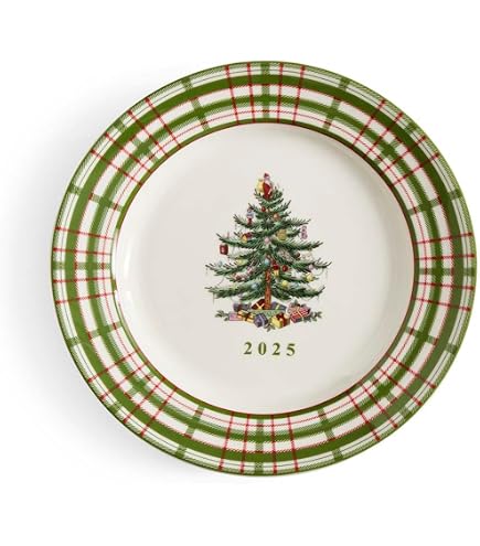 Spode Christmas Tree 8” Porcelain Dinner Plate – 2024 Collector’s Edition Holiday Dish