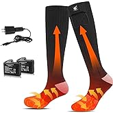Heated Socks for Men Women, Battery Powered Thermal Electric Socks for Cold Feet,Camping Hunting Winter Foot Warmers