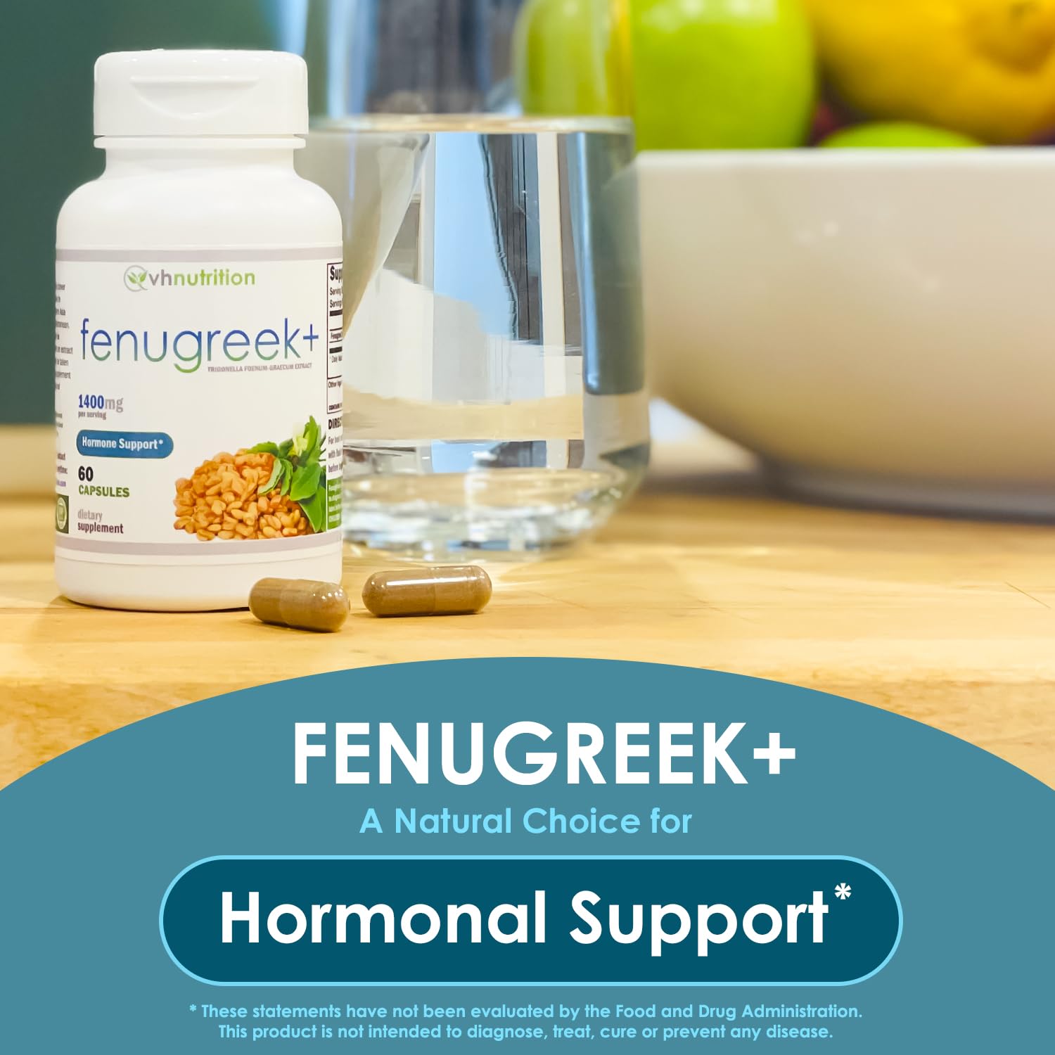 VH Nutrition Fenugreek+ Fenugreek Capsules for Women 1400mg