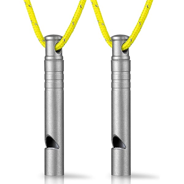Bear Whistle, 120 dB Titanium Emergencies Safety Whistle, 5,4 x 0,55 cm