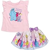 Sesame Street Tank Top and Satin Skirt Outfit Set Infant to Little Kid Sizes (12 Months - 7-8)