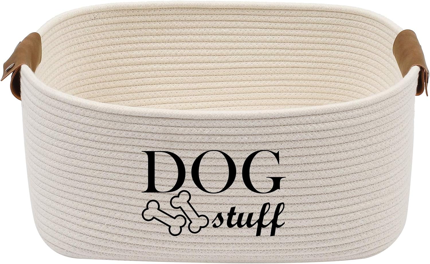 Durable Cotton rope dog toy storage, large dog bin, pet bed, puppy toy box, Perfect for organizing pet toys blankets, leashes - Image 3