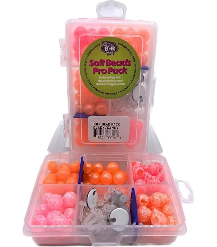 Salmon Beads 200 Count 6mm Fluorescent - Round Tackle Beads For Salmon & Trout Rigs Salmon Egg Fishing Beads Salmon Beads 200 Count 6mm Fluorescent - Round Tackle Beads For Salmon & Trout Rigs Salmon Egg Fishing Beads